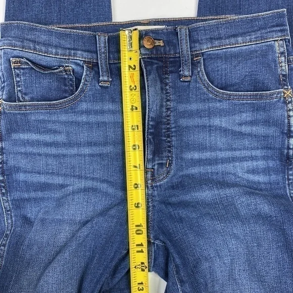 Madewell 10" Roadtripper High Rise Skinny Jeans Size 27 Medium Wash 28" Inseam - Picture 13 of 14